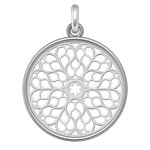 Manufacture mayaud mdaille rosace de la cathdrale notre - dame de senlis (argent & nacre) d'exception ...