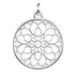 Manufacture mayaud mdaille rosace de la cathdrale saint - jean de lyon d'exception en argent