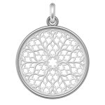 Manufacture mayaud m�daille rosace de la sainte - chapelle (argent & nacre) d'exception