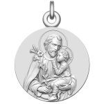 Manufacture mayaud mdaille saint joseph et l'enfant jsus (argent)