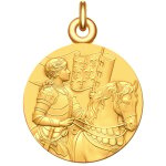 Manufacture mayaud m�daille sainte jeanne - d'arc (plaqu� or)