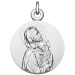 Manufacture mayaud mdaille vierge  l'enfant la maternit (argent)