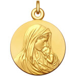 Manufacture mayaud mdaille vierge  l'enfant tendresseexc. (or jaune)