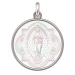 Manufacture mayaud mdaille vierge immaculata (argent & nacre)