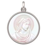 Manufacture mayaud mdaille vierge luminosa (argent & nacre)