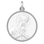 Manufacture mayaud mdaille la vierge marie (argent & nacre)