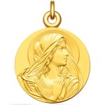 Manufacture mayaud m�daille vierge en priere plaqu� or