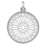 Manufacture mayaud rosace cathdrale de bourges (argent & nacre) d'exception