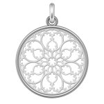 Manufacture mayaud rosace cathdrale st - jean de lyon (argent & nacre) d'exception