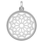 Manufacture mayaud rosace notre dame de chartres nord (argent & nacre) d'exception