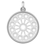 Manufacture mayaud rosace notre dame de chartres sud (argent & nacre) d'exception