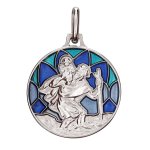 Martineau mdaille emaille saint christophe