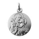 Martineau mdaille saint joseph et l'enfant en argent