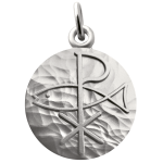 Martineau mdaille symbole pax avec poisson argent