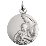 Martineau mdaille vierge  l'enfant serein - argent