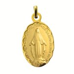 Martineau m�daille vierge miraculeuse festonn�e plaqu� or