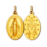 Martineau m�daille vierge miraculeuse or plaqu� or