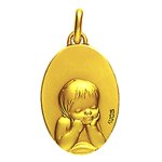 Mdaille augis chrubin ovale