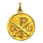 M�daille augis monogramme du christ