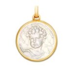 Mdaille becker bb en nacre
