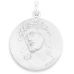 Mdaille becker christ ecce homo en or blanc