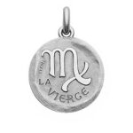Mdaille becker stylise zodiaque vierge