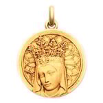 Mdaille becker vierge couronne