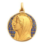 Mdaille becker vierge au voile