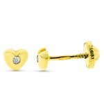 Orféva boucles d'oreilles coeur diamant (or jaune 9k) Orféva boucles d'oreilles coeur diamant (or jaune 9k)