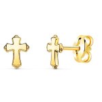 Orféva boucles d'oreilles croix (or jaune) Orféva boucles d'oreilles croix (or jaune)