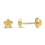 Orfva boucles d'oreilles toile diamant (or jaune 9k)