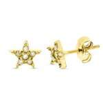Orféva boucles d'oreilles étoile diamants (or jaune 9k) Orféva boucles d'oreilles étoile diamants (or jaune 9k)
