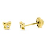 Orfva boucles d'oreilles papillon oxyde (or jaune 9k)