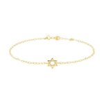 Orf�va bracelet etoile de david - or jaune 9k