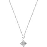 Orfva collier mini croix oxydes argent