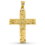 Orf�va croix arbor�e or jaune 9k