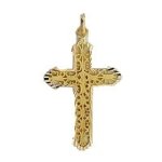 Orfva croix brode or jaune