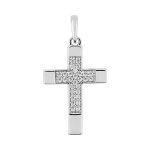 Orf�va croix pavage oxydes en or blanc