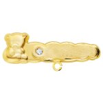 Orfva epingle de bb ourson et oxyde or jaune