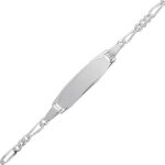 Orfva gourmette bapteme figaro argent massif