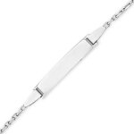 Orfva gourmette bapteme forat (or blanc)