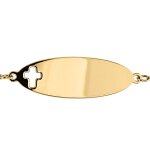 Orfva gourmette bb  la croix or jaune