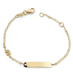 Orfva gourmette bb elphant or jaune