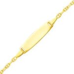 Orfva gourmette bb forat marine (or jaune)