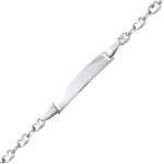 Orfva gourmette bb grain de caf argent massif