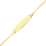 Orfva gourmette bb maille forat ronde (or jaune)