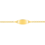 Orfva gourmette bb maille marine (or jaune)
