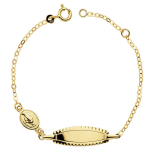 Orfva gourmette bb miraculeuse or jaune