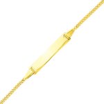 Orf�va gourmette b�b� (or jaune 9k)