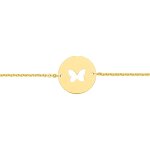 Orfva gourmette bb papillon ajour (or jaune 9k)